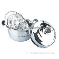 2-layer stainless steel steamer